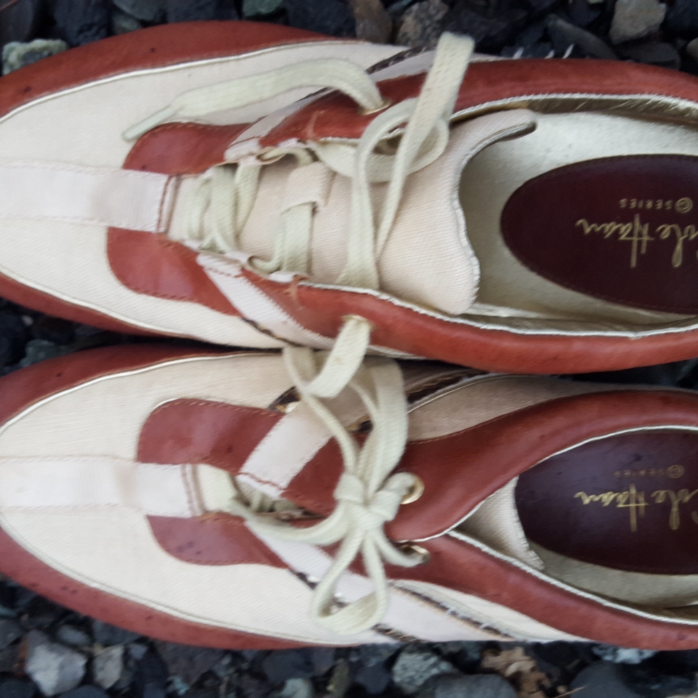 Cole Haan Cream and Brown Sneakers - Picture 6 of 6